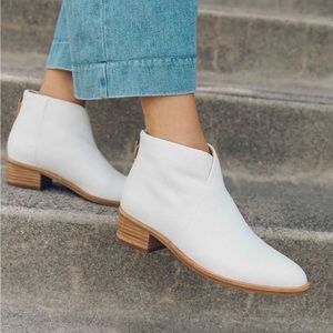 Soludos Venetian Bootie in white (rare)